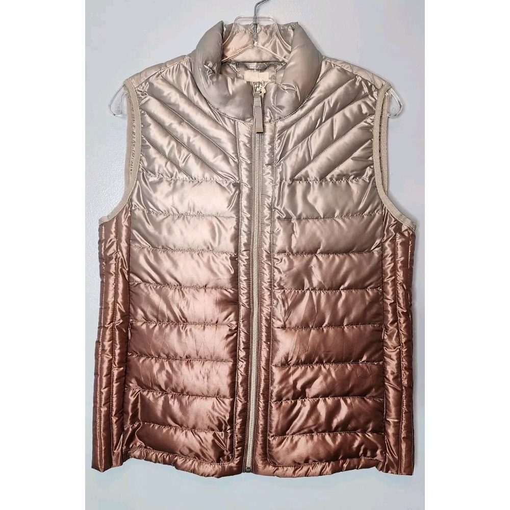 GAP Metallic Bronze Puffer Vest